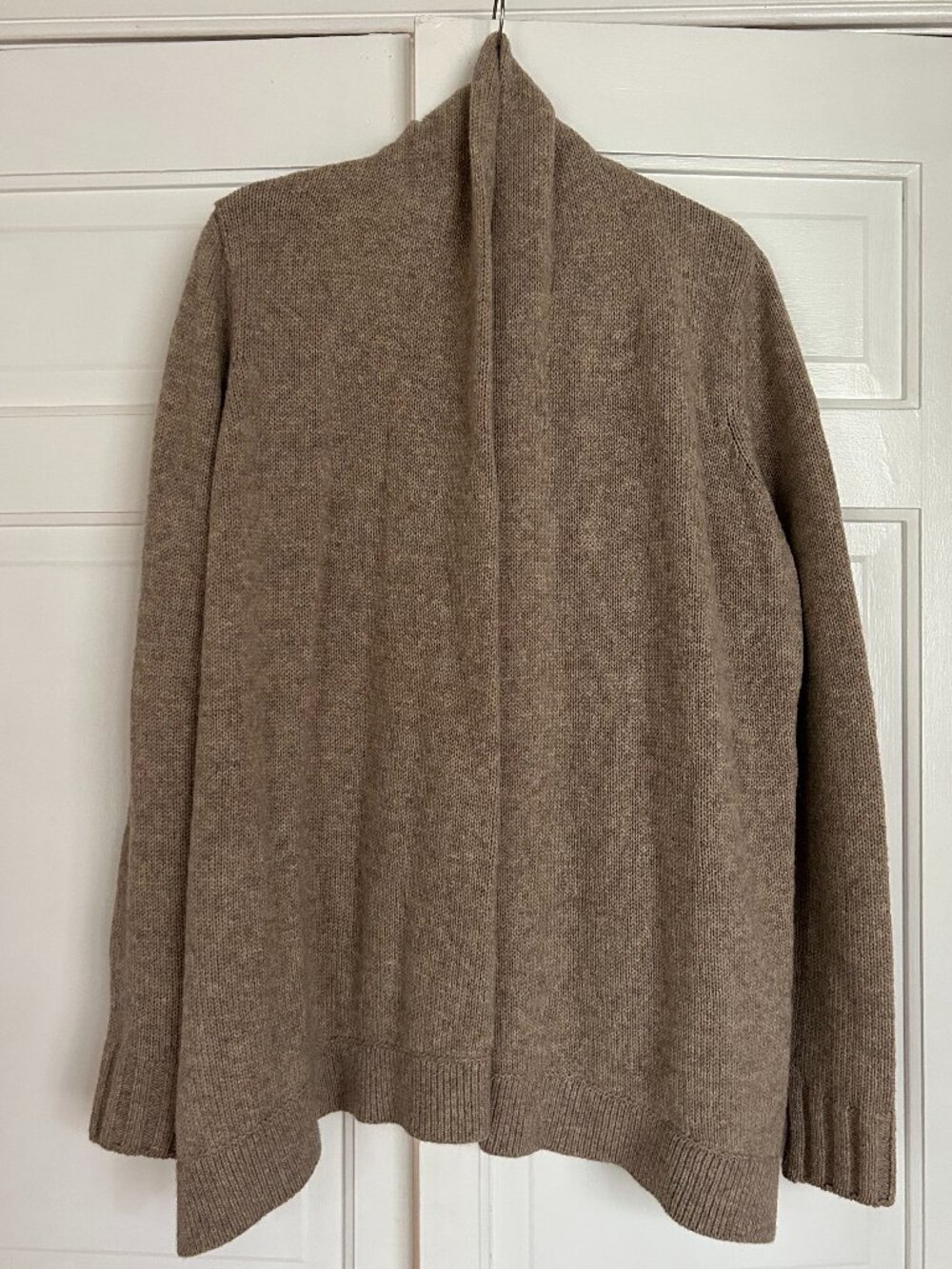 Vince Shawl Collar Dark Oatmeal Grey Size L